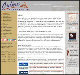 Website: Online Parket Shop voor laminaat en parket en houten vloeren