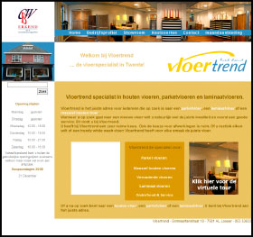 Website: Vloertrend laminaat en parket en houten vloeren